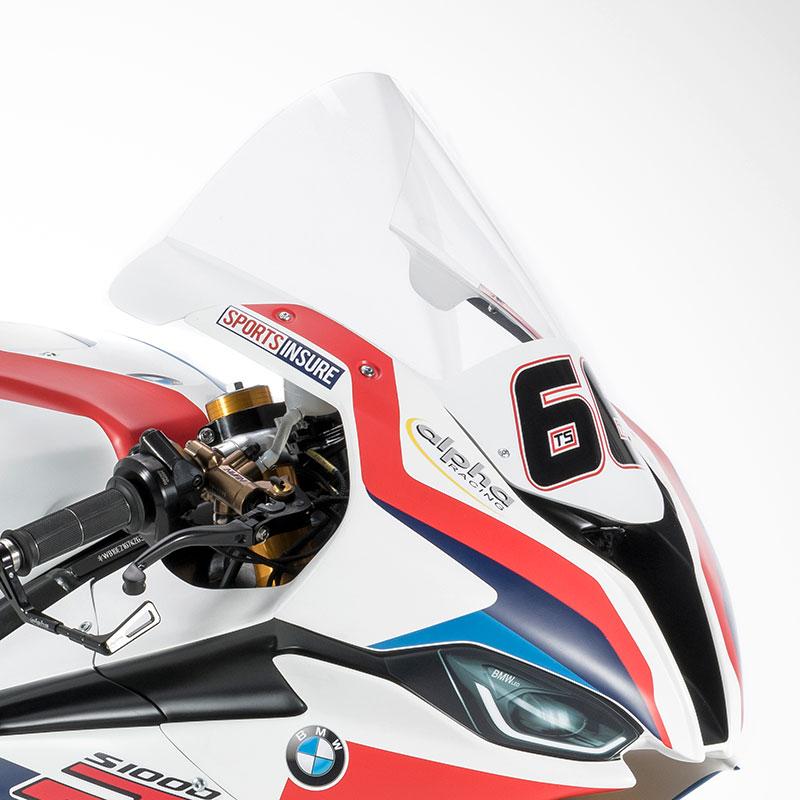 BMW S1000RR 2019-（K67）ウインドスクリーンSBKロング　　ローエンドブラックシェーディング　level7-intl　S1000RR カスタム　アルファレーシング　レベル７　Ｓ１０００ＲＲ